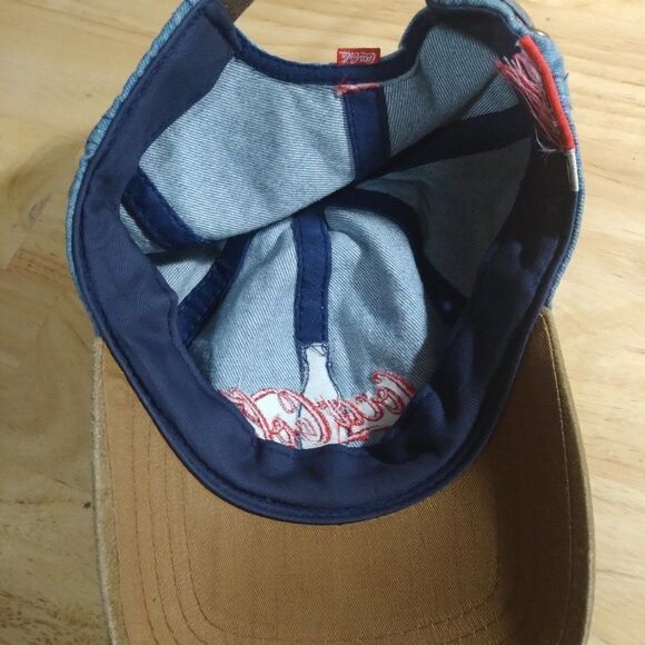 Vintage Coca-Cola Logo Denim Suede Brim Hat - Picture 5 of 6